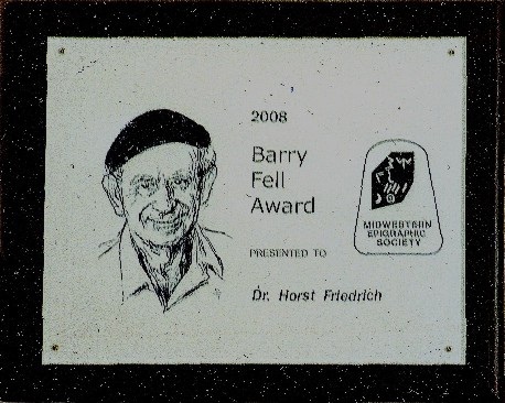 Datei:Barry Fell Award1.jpg