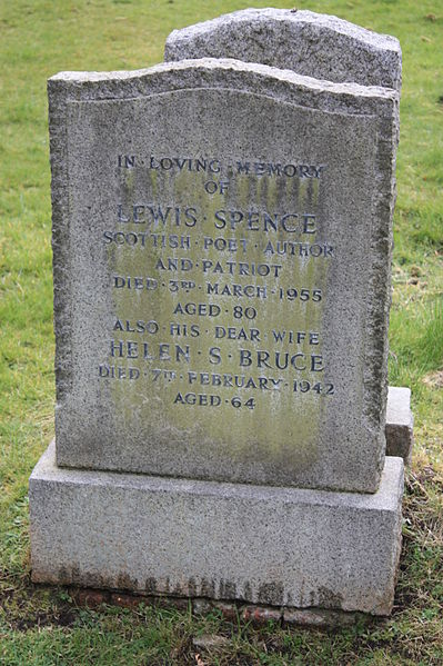 Datei:The grave of Lewis Spence, Dean Cemetery.jpg