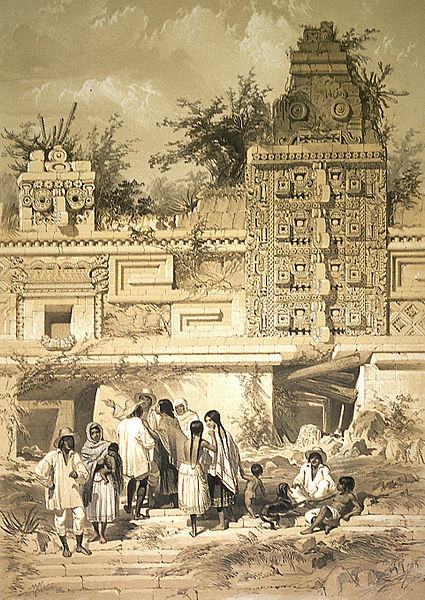 Datei:Uxmal nunnery by Catherwood 01.jpg