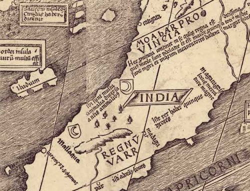 Datei:Waldseemuller map closeup with Catigara and Mallaqua.jpg