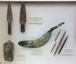 Copper implements Late Archaic period, Wisconsin, 3000 BC-1000 BC - Wisconsin Historical Museum.JPG