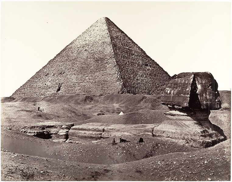 Datei:Große pyramide un sphinx 1858.jpeg