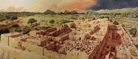 Phoenix-Pueblo Grande Ruin-Museum display.JPG